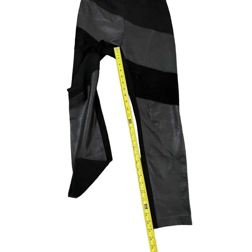 Diane Von Furstenberg Black Slim Moto Legging Pants Size Medium‎ DVF